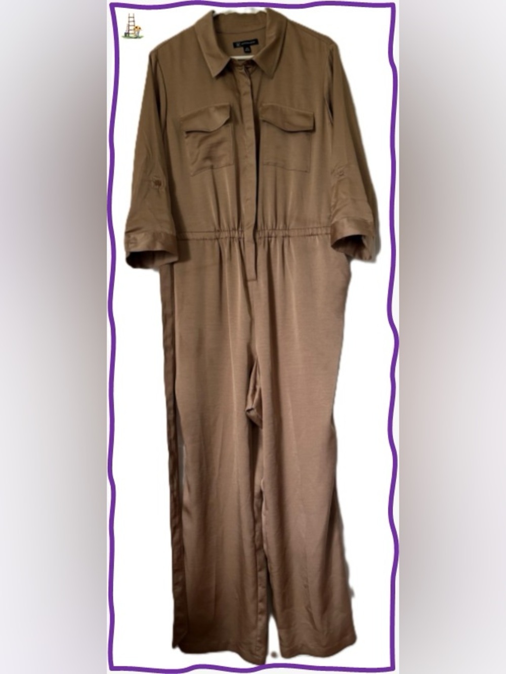INC International Concepts Woven Utility Jumpsuit